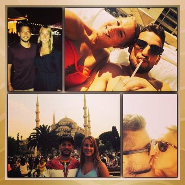 Collage di vita di coppia per Mertens e la Kerkhofs (Instagram)